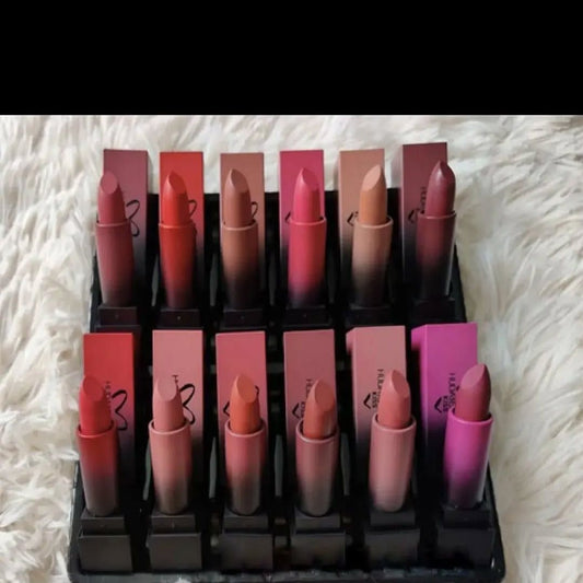 Matte Finish Lipstick, Pack Of 12